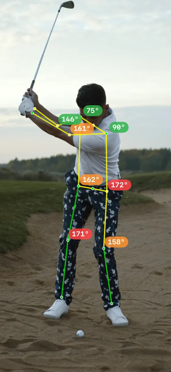 AXIFY golf swing analysis on iPhone